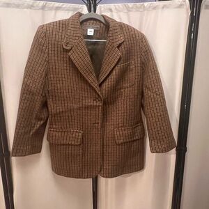 Joe's Jeans Brown Blazer Classic Tailored Wool